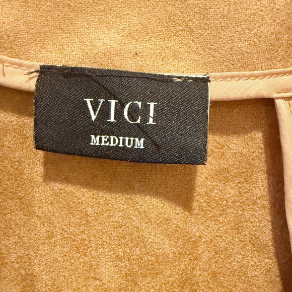 VICI Market Jacket in Camel Faux Suede - Picture 5 of 9